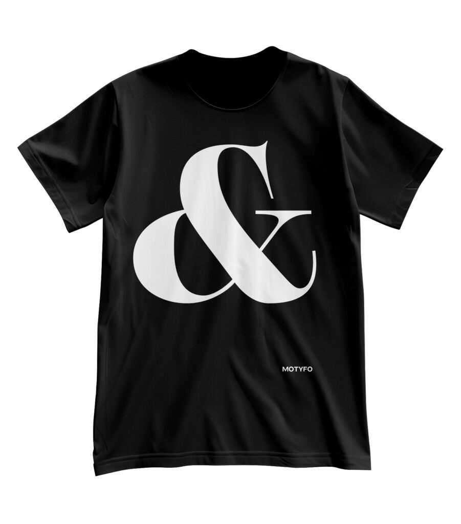 Ampersand black T-shirt