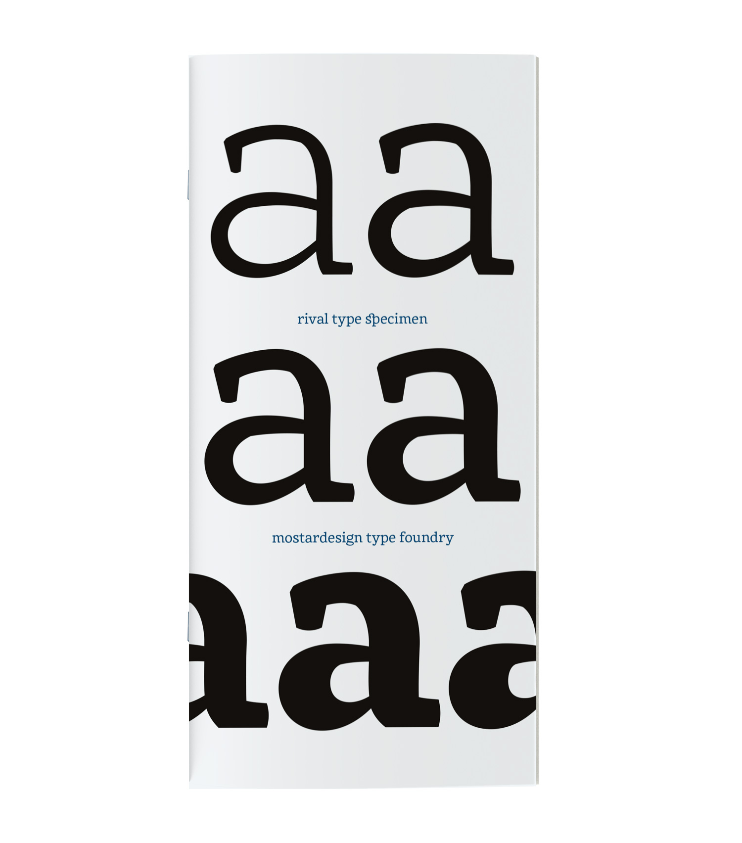 Rival type specimen of Rival serif font family