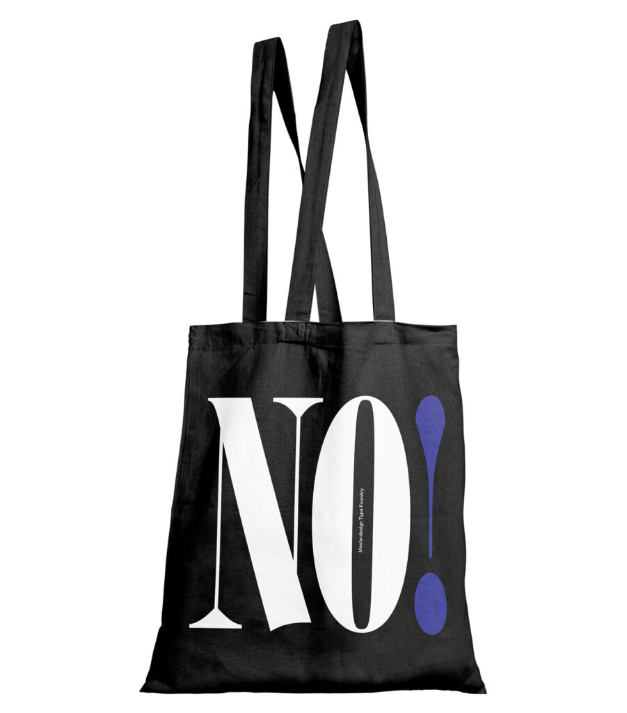 Mostardesign Type Foundry - Black Tote bag